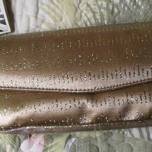 NEW! Vintage J. Renee Gold Evening Bag with Removable Gold Chain